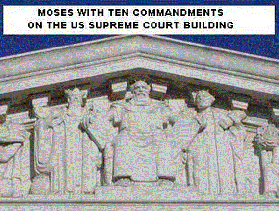 Image result for supreme court building ten commandments