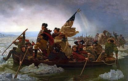 Washington Crossing the Delaware by Emanuel Leutze,